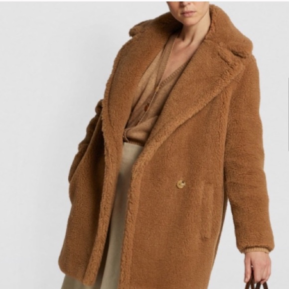 Max Mara Orchis Camel Brown Teddy Coat 